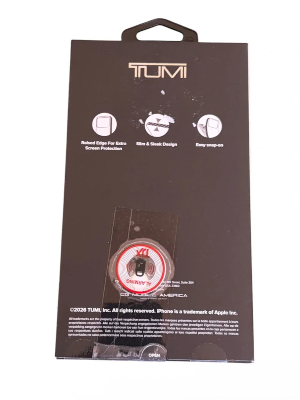 Tumi Black MagSafe-Compatible Case for iPhone 17 Pro Max